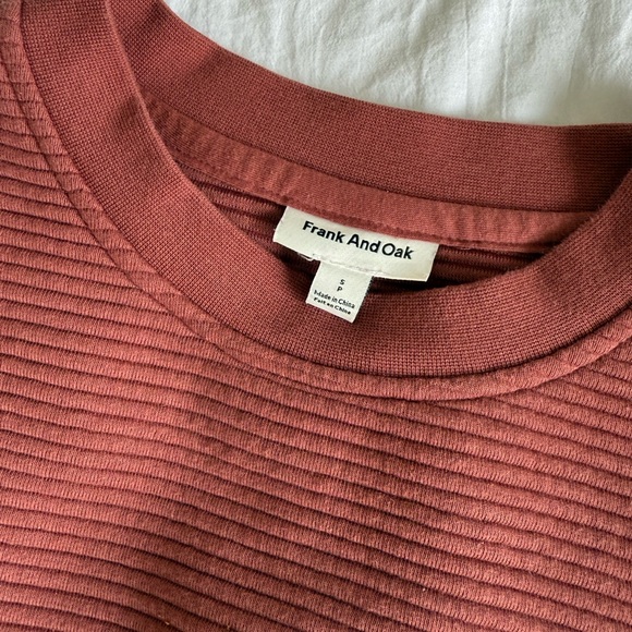 Frank & Oak Ribbed Rust Sweater - Picture 2 of 2